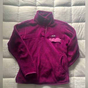 Magenta Snap Fleece Patagonia Pullover